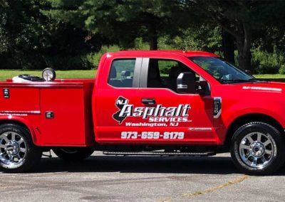 nj asphalt services pickup truck