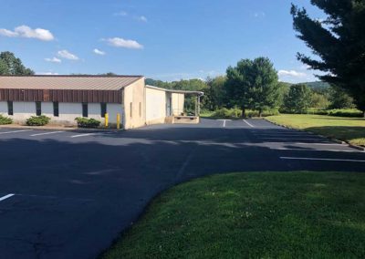 Parking lot paving
